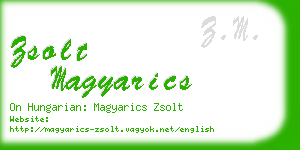 zsolt magyarics business card